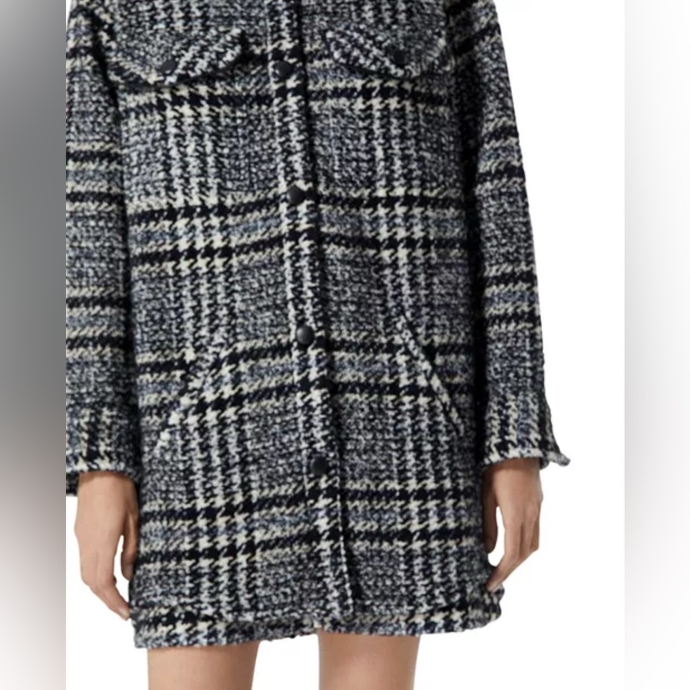 The Kooples Oversized Tweed Wool Blend Shacket - Picture 3 of 10
